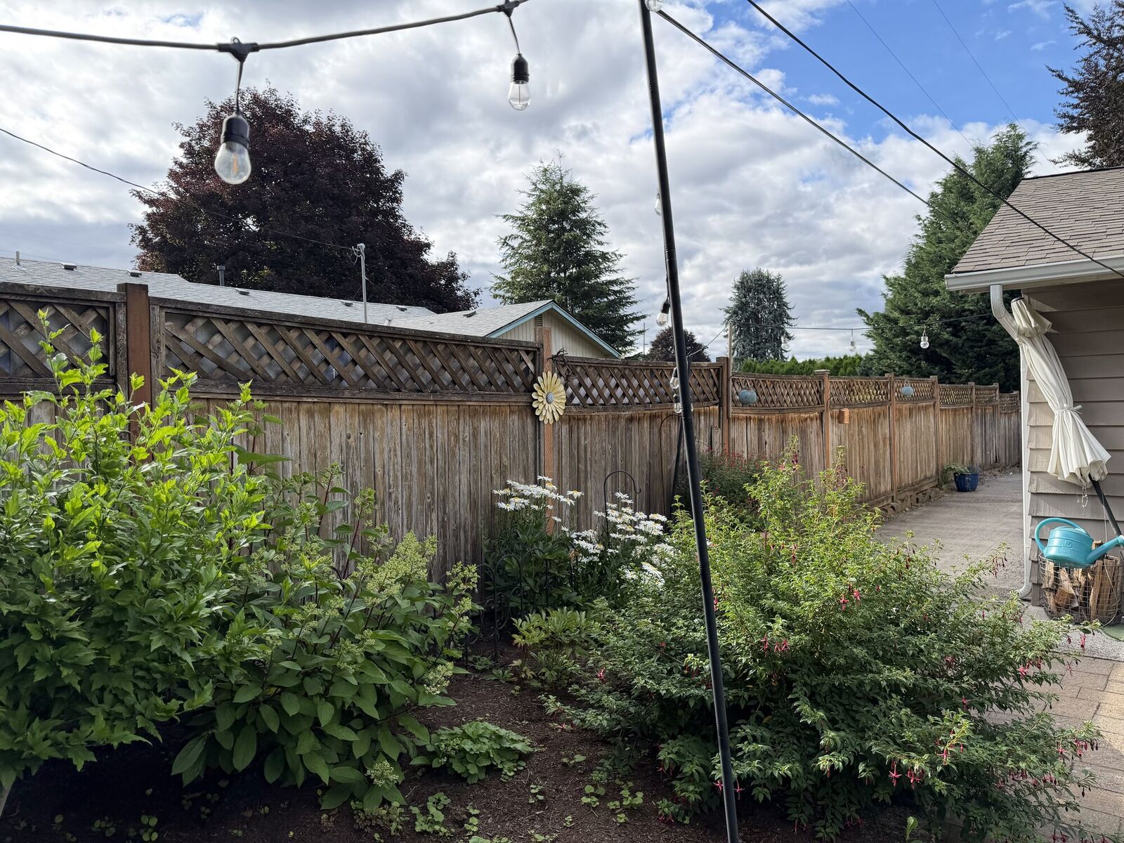 Old backyard fence — before — Vancouver, WA
